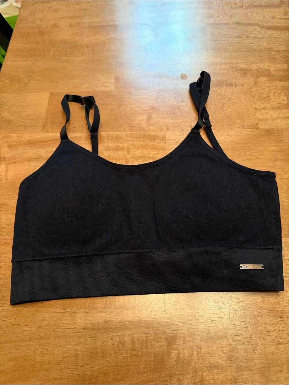 Pre-Owned Danskin Black Dual-Style Seamless Sports Bras - Set of 2 Size S/M